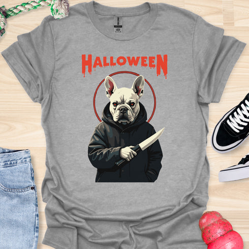 Halloween - V5 - Frenchie Halo Killer T-Shirt